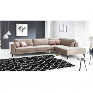 كنبة زاوية 80×200×85×300 سم - بيج