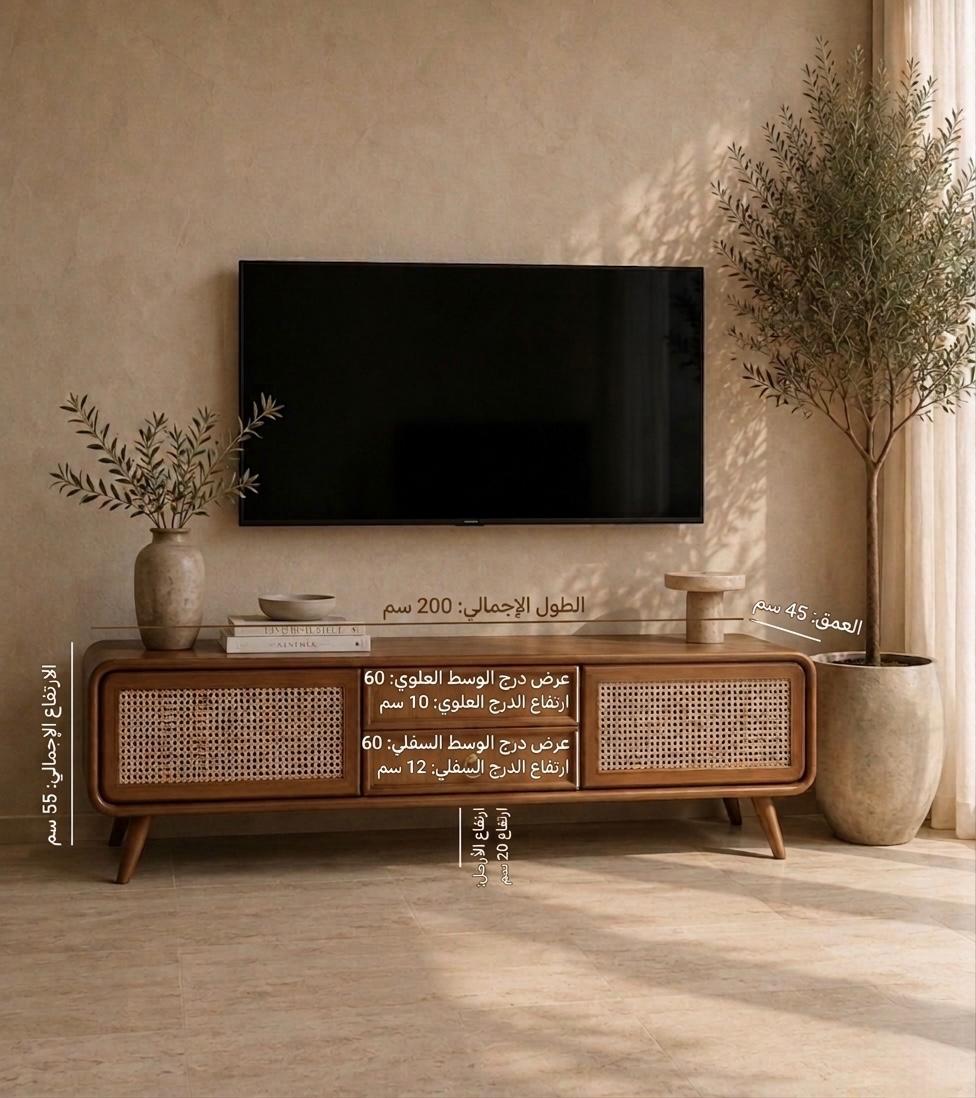 طاولة تلفاز بتصميم راقي