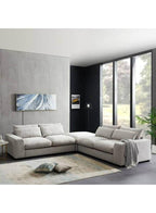 كنبة زاوية 85x85x270x300 سم - اوف وابت
