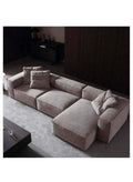 كنبة زاوية بمقاس 250x80x145x80 سم - بيج- من هوم هاوس