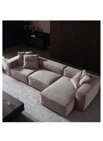 كنبة زاوية بمقاس 250x80x145x80 سم - بيج- من هوم هاوس