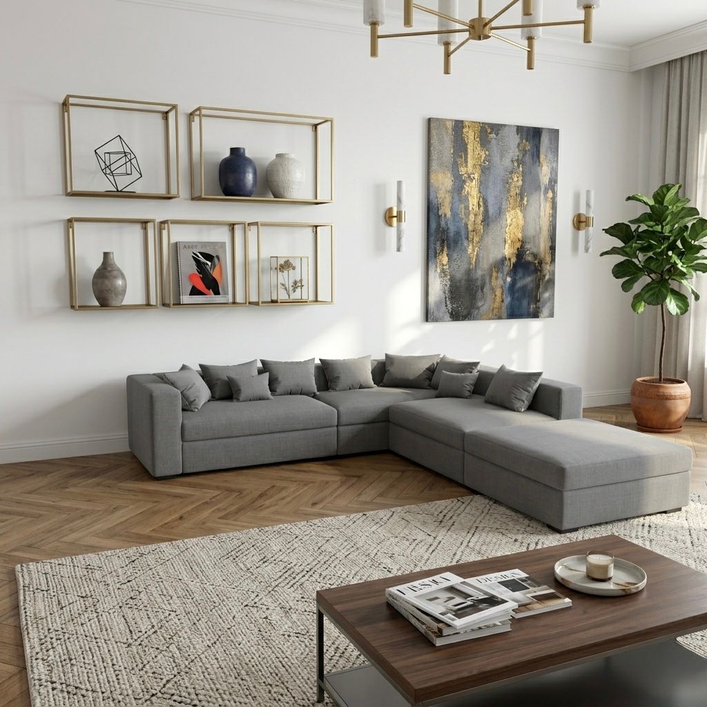 كنبة زاوية بتصميم مودرن