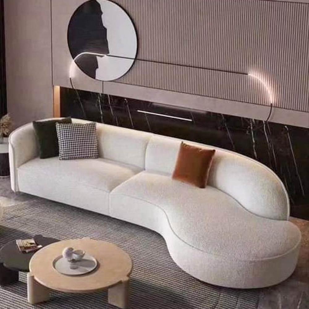كنبة 310×80×110×75 سم - بيج