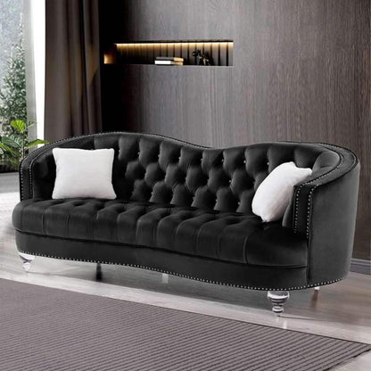 كنبة 4 مقاعد 250×85×93 سم - أسود