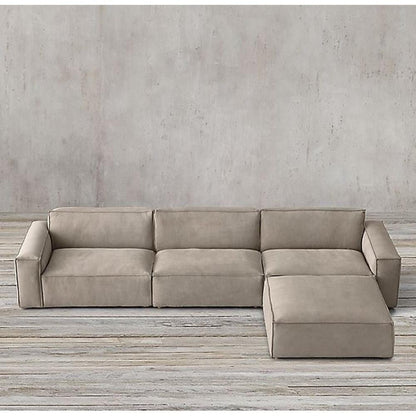 كنبة زاوية 180×300×80×90 سم - بيج