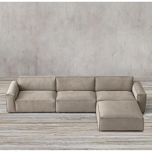 كنبة زاوية 180×300×80×90 سم - بيج