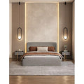 سرير, متعدد المقاسات مخمل - رمادي - BA-SA211-470 - Home House