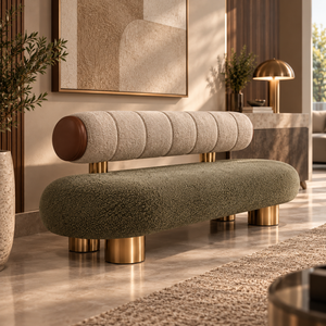 بانكيت إيلڤارا – بانكيت بوكليه أخضر بظهر أسطواني وتفاصيل ذهبية - Home House
