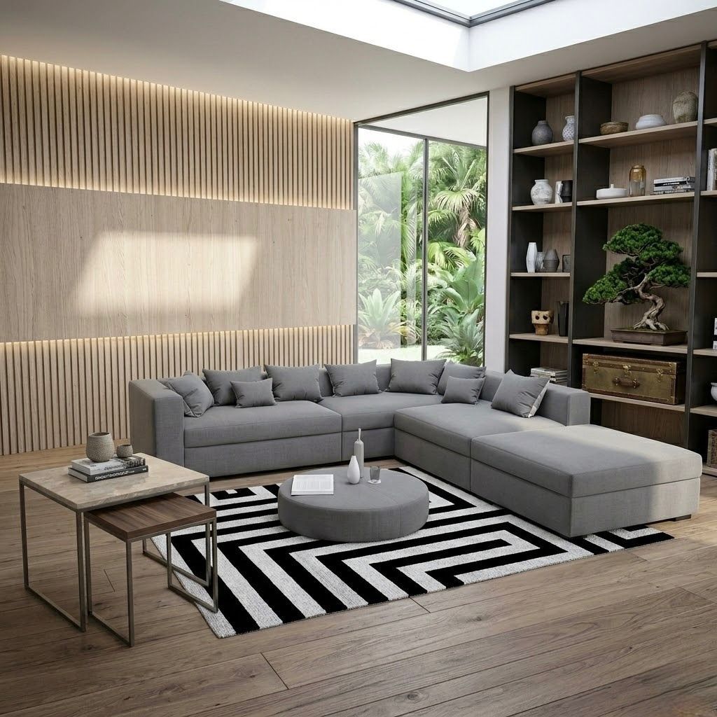 كنبة زاوية بتصميم مودرن