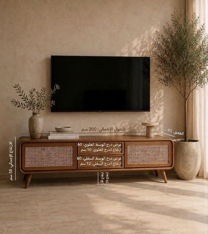 طاولة تلفاز بتصميم راقي