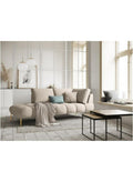 كنبة بمقاس 85×180×85 سم - بيج - من هوم هاوس