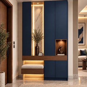 بانكيت مدخل ألينورا مع خزانة ومرايا بتصميم متكامل - Home House