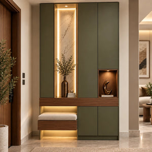 بانكيت مدخل ألينورا مع خزانة ومرايا بتصميم متكامل - Home House