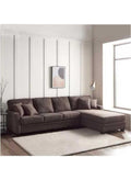 كنبة زاوية بمقاس 250x180x85x90 سم - بني