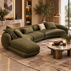 كنبة زاوية مونتي كريستالو بتصميم منحني فاخر
